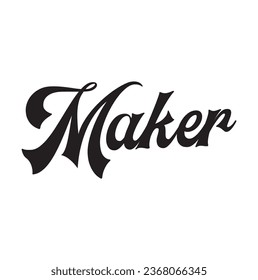 maker text on white background.