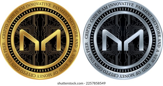 maker-mkr coin vector illustrations. 3d illustration