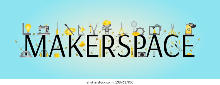 Makerspace Banner - STEAM Education and innovation design 