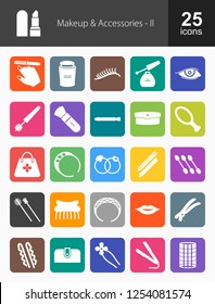 Makeup & Accessories Glyph Icons