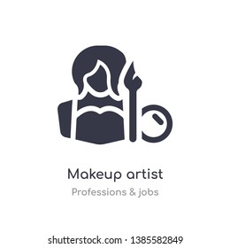 makeup artist icon. isolated makeup artist icon vector illustration from professions & jobs collection. editable sing symbol can be use for web site and mobile app