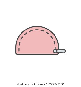 Makeup bag icon. Simple outline colored vector of beauty icons for ui and ux, website or mobile application