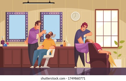 Makeup Beautician Stylist Composition Indoor Scenery Stock Vector ...