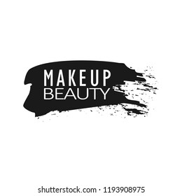 makeup beauty brush black and white