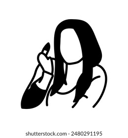 Makeup Blogs Glyph Icon, Vector illustration