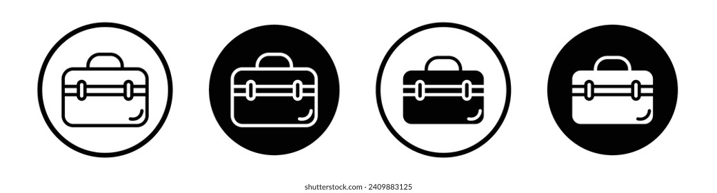 Makeup box icon set. Woman beauty box with flower vector symbol in a black filled and outlined style. Professional makeup kit sign.