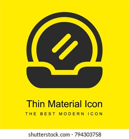 Makeup bright yellow material minimal icon or logo design
