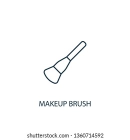 Makeup Brush concept line icon. Simple element illustration. Makeup Brush concept outline symbol design. Can be used for web and mobile UI/UX