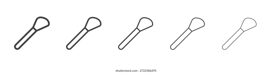 Diseño de icono de pincel de maquillaje, logotipo, App, interfaz de usuario. Ilustración vectorial, EPS