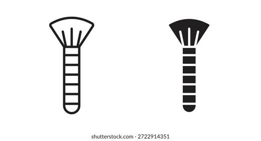 Makeup Pinsel Icon Designs Sammlung für mobile, ui, Web.