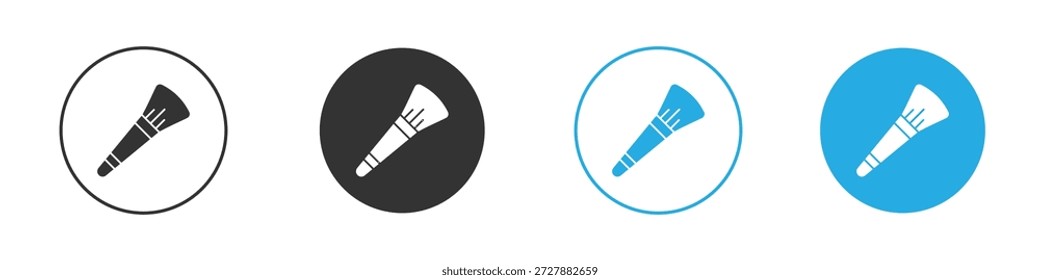 Icono de pincel de maquillaje símbolo de Clipart de dibujo . Ilustración vectorial