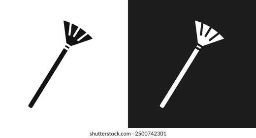 Makeup brush icon line art vector
