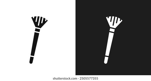 Makeup brush icon logo set vector