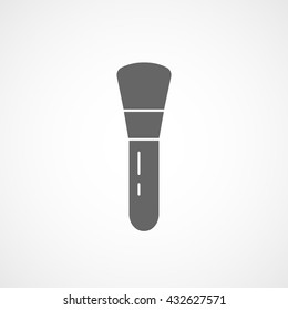 Make-up Brush Icon On White Background
