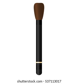 makeup brush icon over white background. vector illustration