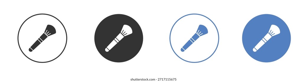 Conjunto de pictograma de icono de pincel de maquillaje. Diseños de iconos de Vector