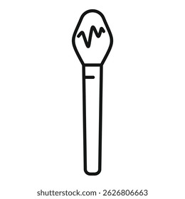 Makeup brush icon representing the beauty industry and cosmetics, perfect for beauty blogs and websites