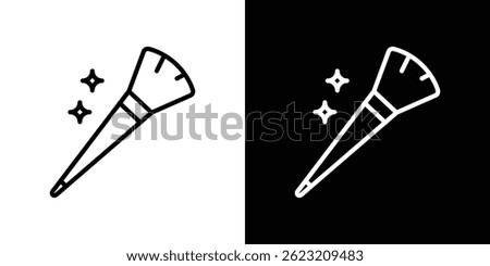 Makeup brush icon vector illustration for web and mobile