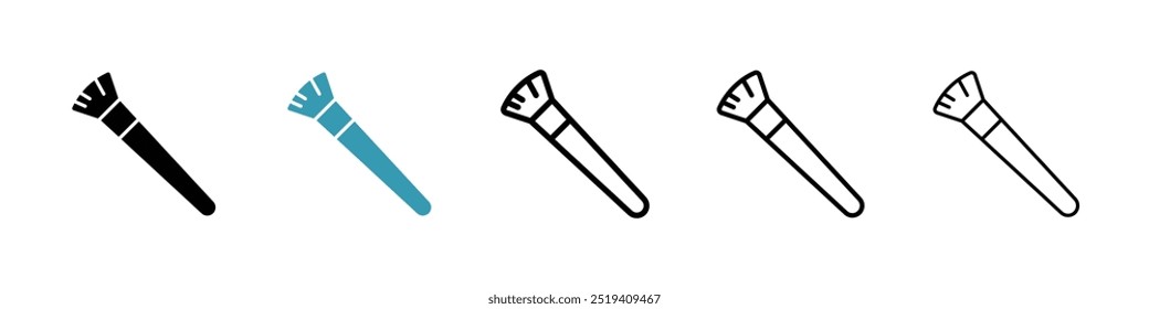 Makeup brush icon vector icon set. EPS 10