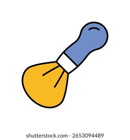 Makeup Brush Icon vector stock illustration