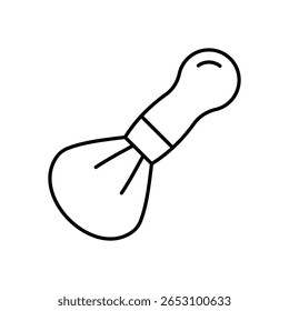 Makeup Brush Icon vector stock illustration