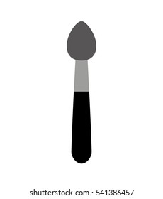 make-up brush isolated icon vector illustration design