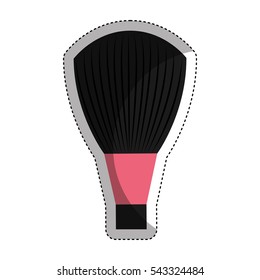 make-up brush isolated icon vector illustration design
