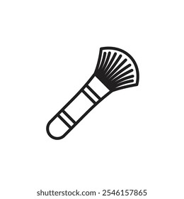 Makeup Brush thin line vector icon