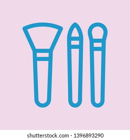 Makeup Brush Vector Icon. beauty icons