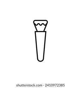 Makeup Brush Vector Pictogram For Design, Infographics, Apps 