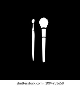 Makeup brushes for blush and lipstick vsecot icon