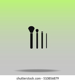 Make-up brushes vector icon