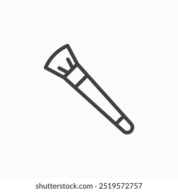 Make-up PinselLinesimple Symbol im Linienstil.