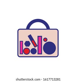 makeup case handle isolated icon vector illustration design
