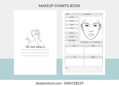 Makeup Charts Book Kdp Interior