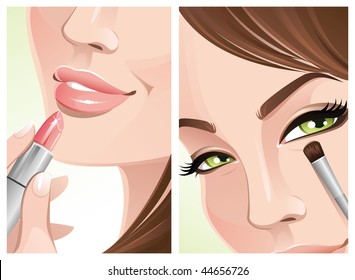 Makeup close-up