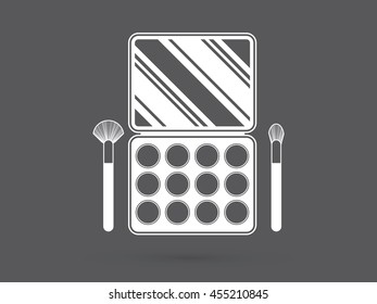 Makeup Colorful Palette graphic vector.