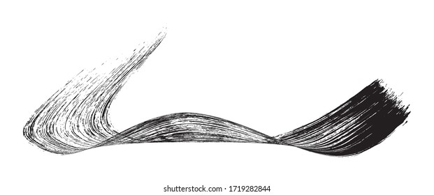 make-up cosmetic mascara brush stroke on white