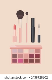 Makeup Cosmetics Illustration Icon Vector