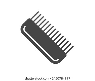 Makeup and Cosmetics related line. linear Vector graphic icons beauty in the form hair combs for massage or darsonval procedures. Outline signs and symbols.