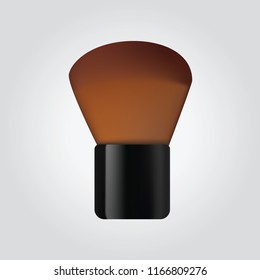 Makeup cosmetics tone powder or rouge blusher brush
