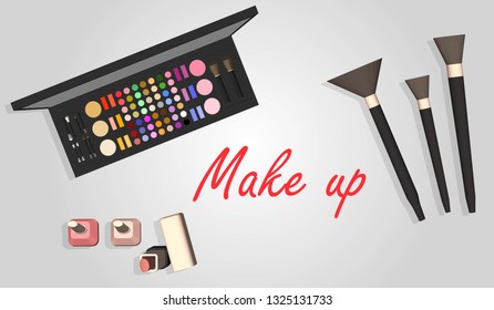 Makeup cosmetics vector