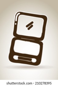 makeup design over gray background vector illustration