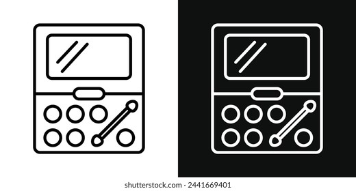 Make-up Lidschatten Palette Symbole. Kosmetische Kompakt- und Applikations-Pinsel-Symbole.