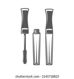 Makeup eyebrow isolated on white background. Cosmetic concept. Vector illustration