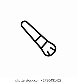 Maquiagem Face Brush Icon Sign Vetor
