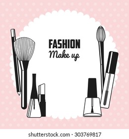 Diseño femenino del maquillaje, gráfico de la Ilustración vectorial EPS10 