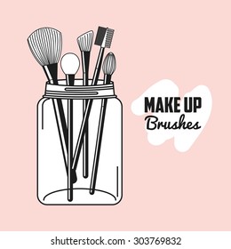 makeup female design, vector illustration eps10 graphic 