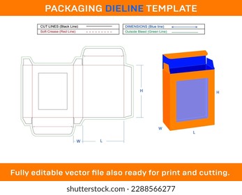 Makeup Gift Box, Lipstik Box Dieline Template