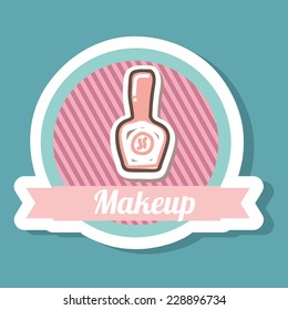 makeup graphic design , vector illustration